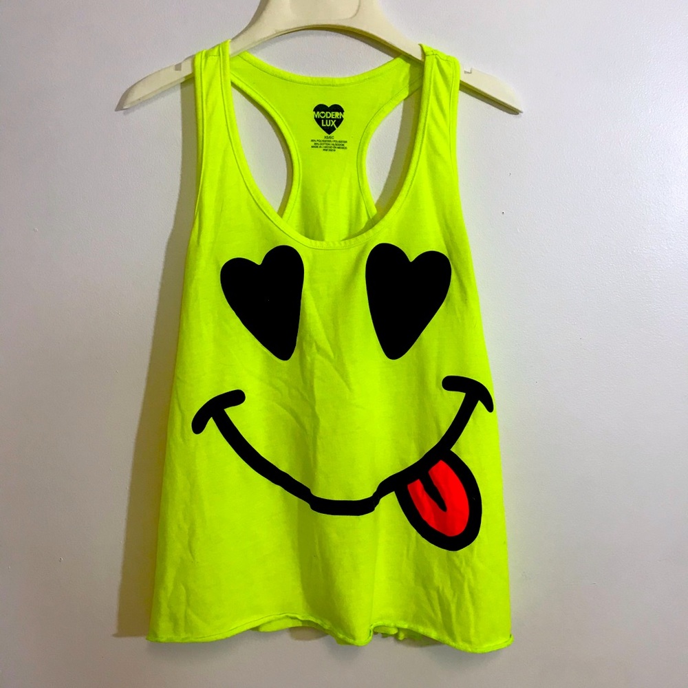 Y2K Delias Smiley Face Tank
